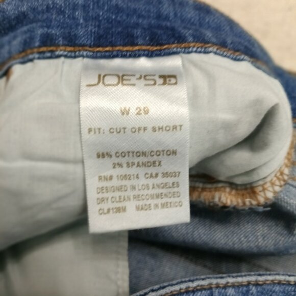 Joe's Jeans Womens Blue Distressed Denim Cut Off Shorts W29 - Picture 8 of 9